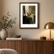 Johannes Vermeer | Kvinde med en lut - 1663 | Gallery Edition | Indrammet kunsttryk | Barok