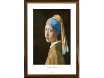 Johannes Vermeer | Mädchen mit dem Perlenohrring - 1665 | Gallery Edition | Gerahmter Kunstdruck | Barock