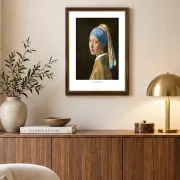 Johannes Vermeer | Mädchen mit dem Perlenohrring - 1665 | Gallery Edition | Gerahmter Kunstdruck | Barock
