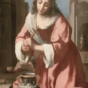 Johannes Vermeer | Die heilige Praxedis - 1655 | Gerahmter Kunstdruck | Barock | formida