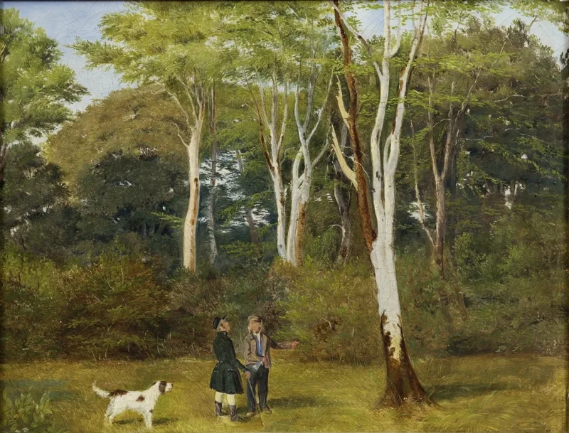 Jörgen Roed – Auswahl der Bäume zum Fällen 1837 | Giclée Kunstdruck gerahmt