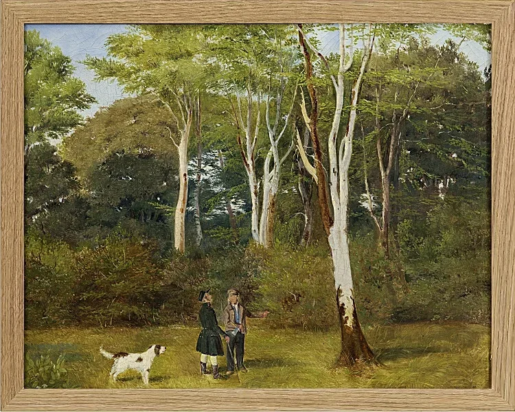 Jörgen Roed – Auswahl der Bäume zum Fällen 1837 | Giclée Kunstdruck gerahmt