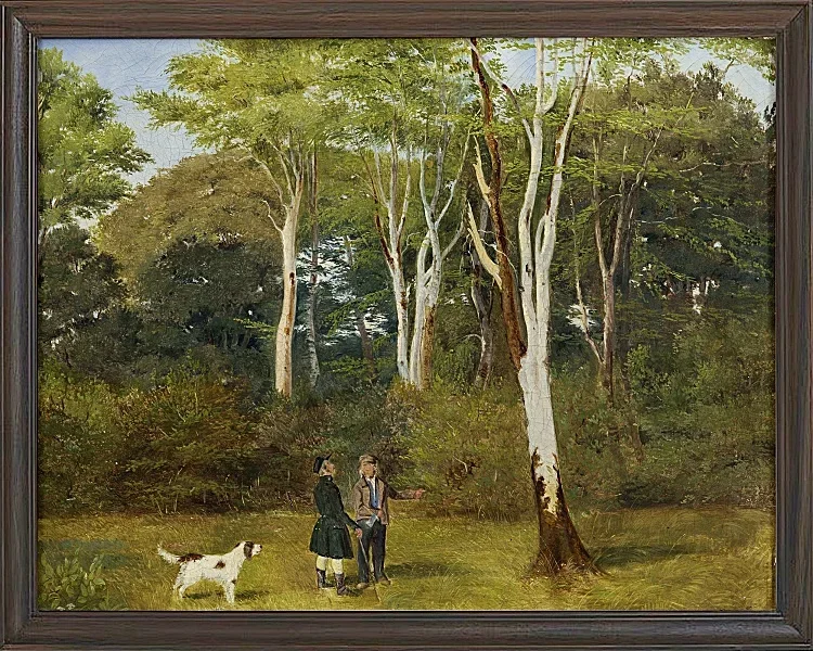 Jörgen Roed – Auswahl der Bäume zum Fällen 1837 | Giclée Kunstdruck gerahmt