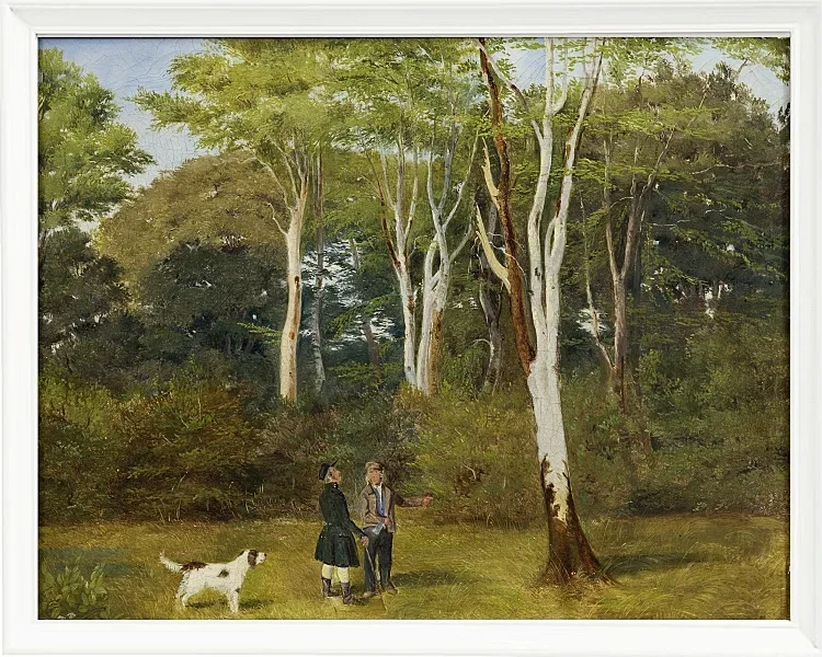 Jörgen Roed – Auswahl der Bäume zum Fällen 1837 | Giclée Kunstdruck gerahmt