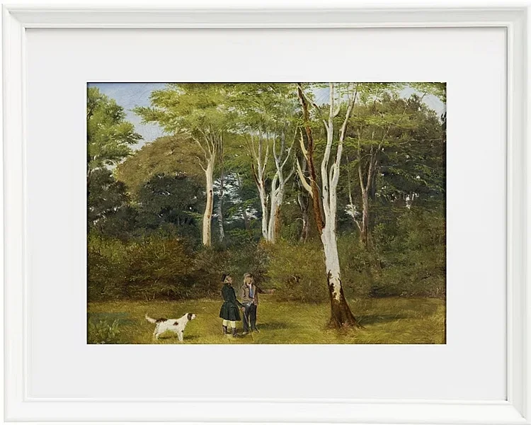 Jörgen Roed – Auswahl der Bäume zum Fällen 1837 | Giclée Kunstdruck gerahmt