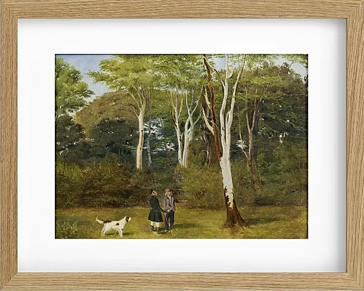 Jörgen Roed – Auswahl der Bäume zum Fällen 1837 | Giclée Kunstdruck gerahmt