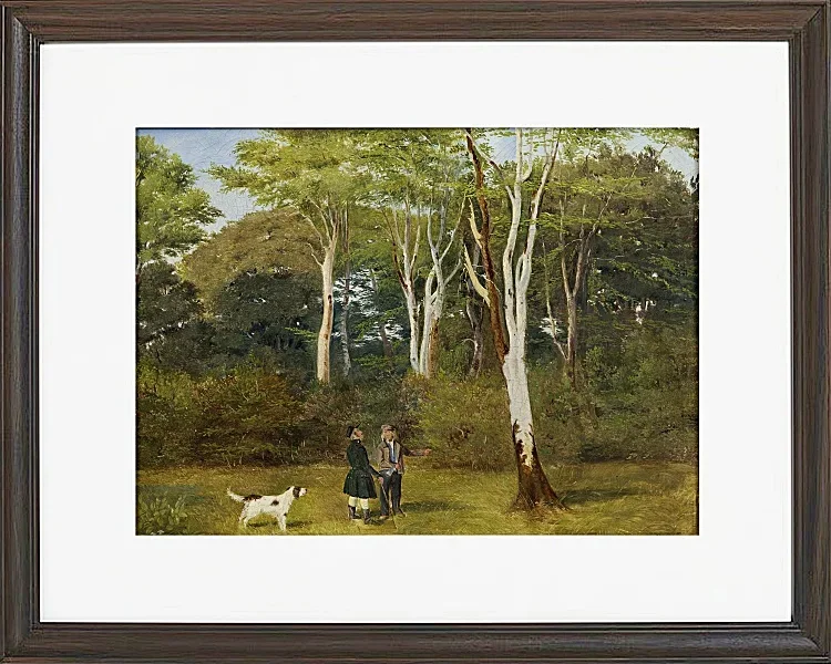 Jörgen Roed – Auswahl der Bäume zum Fällen 1837 | Giclée Kunstdruck gerahmt