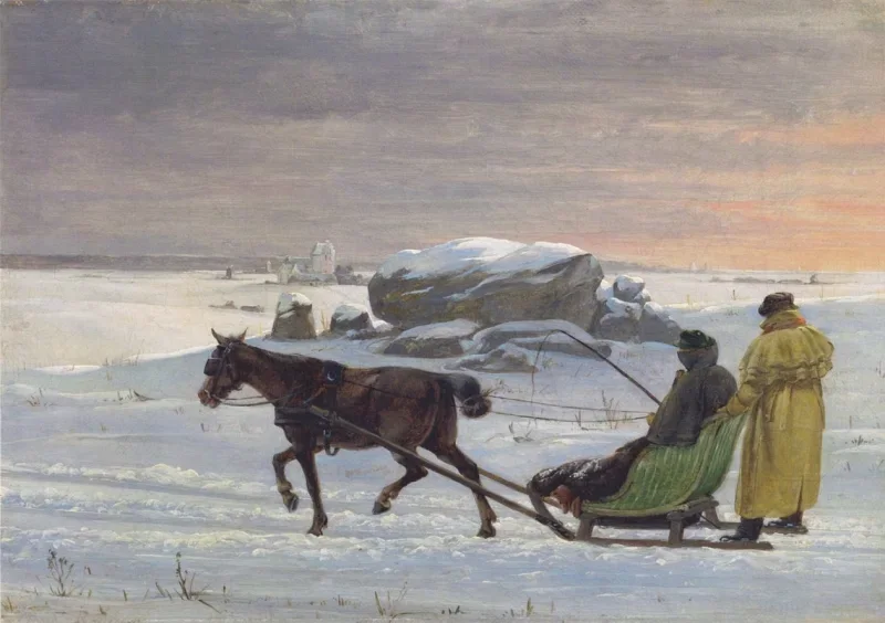 Jörgen Roed | Jørgen Roed und Constantin Hansen - 1830 | Gerahmter Kunstdruck | Goldenes Zeitalter Dänemark | formida