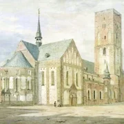 Jörgen Roed | Ribe Dom - 1836 | Gerahmter Kunstdruck | Goldenes Zeitalter Dänemark | formida