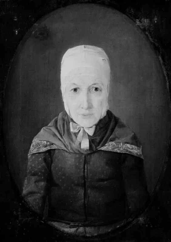 Jørgen Roed | Kunstnerens bedstemor - 1828 | Indrammet kunsttryk | Danmarks Guldalder | formida