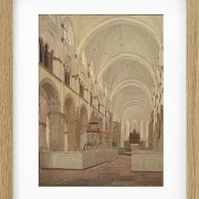 Jörgen Roed – Das Innere der Kathedrale von Ribe 1836  | Giclée Kunstdruck gerahmt