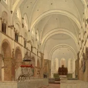 Jörgen Roed | Das Innere der Kathedrale von Ribe – 1836 | Gerahmter Kunstdruck | Goldenes Zeitalter Dänemark | formida