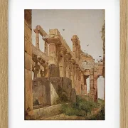 Jörgen Roed – Der Hera-Tempel in Paestum, Italien 1838  | Giclée Kunstdruck gerahmt