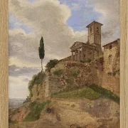Jörgen Roed – Der Herkules-Tempel in Cori 1838  | Giclée Kunstdruck gerahmt
