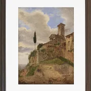 Jörgen Roed – Der Herkules-Tempel in Cori 1838  | Giclée Kunstdruck gerahmt