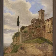 Jörgen Roed – Der Herkules-Tempel in Cori 1838  | Giclée Kunstdruck gerahmt