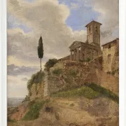 Jörgen Roed – Der Herkules-Tempel in Cori 1838  | Giclée Kunstdruck gerahmt