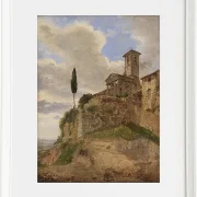 Jörgen Roed – Der Herkules-Tempel in Cori 1838  | Giclée Kunstdruck gerahmt