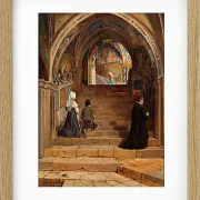 Jörgen Roed – Die Scala Santa im Kloster San Benedetto bei Subiaco 1857 | Giclée Kunstdruck gerahmt