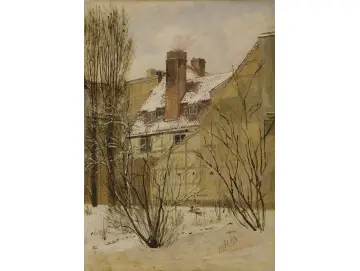 Jörgen Roed | Aus Collins Garten in Kopenhagen – 1833 | Gerahmter Kunstdruck | Goldenes Zeitalter Dänemark | formida