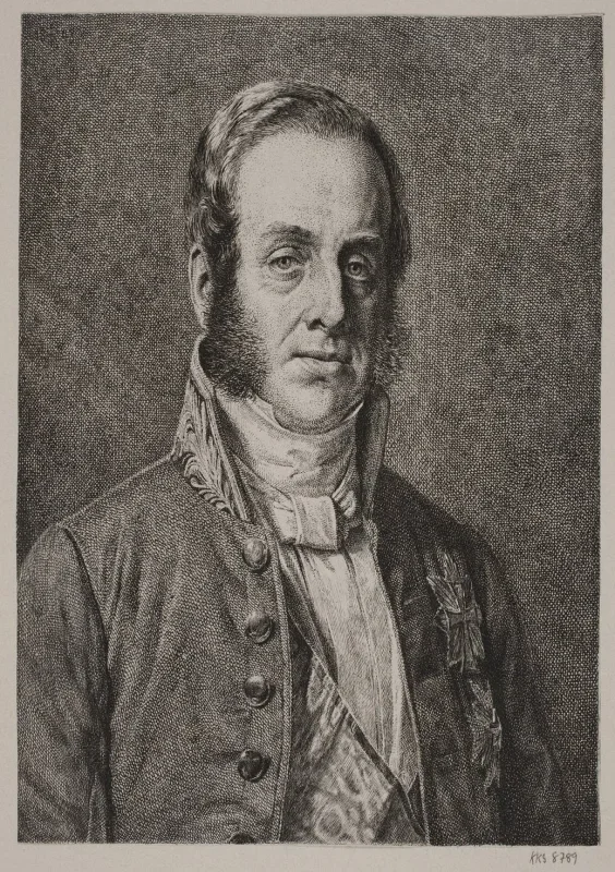 Jørgen Roed | Danneskjold-Samsøe – 1848 | Indrammet kunsttryk | Danmarks Guldalder | formida