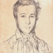 Jørgen Roed | Portrait of Jørgen Roed - 1837 | Indrammet kunsttryk | Danmarks Guldalder | formida