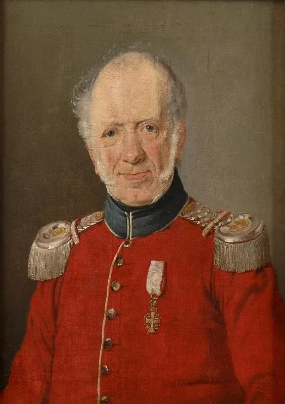 Jörgen Roed | Oberst von Darcheus - 1834 | Gerahmter Kunstdruck | Goldenes Zeitalter Dänemark | formida