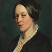 Jörgen Roed | Porträt von Frau Gad – 1835 | Gerahmter Kunstdruck | Goldenes Zeitalter Dänemark | formida