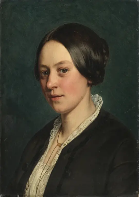 Jørgen Roed | Portræt af fru Gad – 1835 | Indrammet kunsttryk | Danmarks Guldalder | formida
