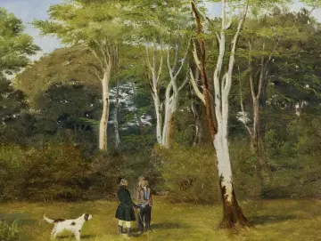 Jörgen Roed | Auswahl der Bäume zum Fällen – 1837 | Gerahmter Kunstdruck | Goldenes Zeitalter Dänemark | formida