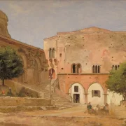 Jörgen Roed | Der Marktplatz in Priverno – 1838 | Gerahmter Kunstdruck | Goldenes Zeitalter Dänemark | formida