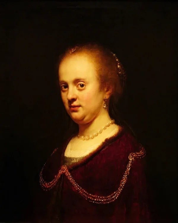 Junge Frau mit Goldkette - 1634