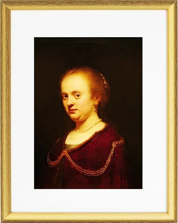 Junge Frau mit Goldkette - 1634