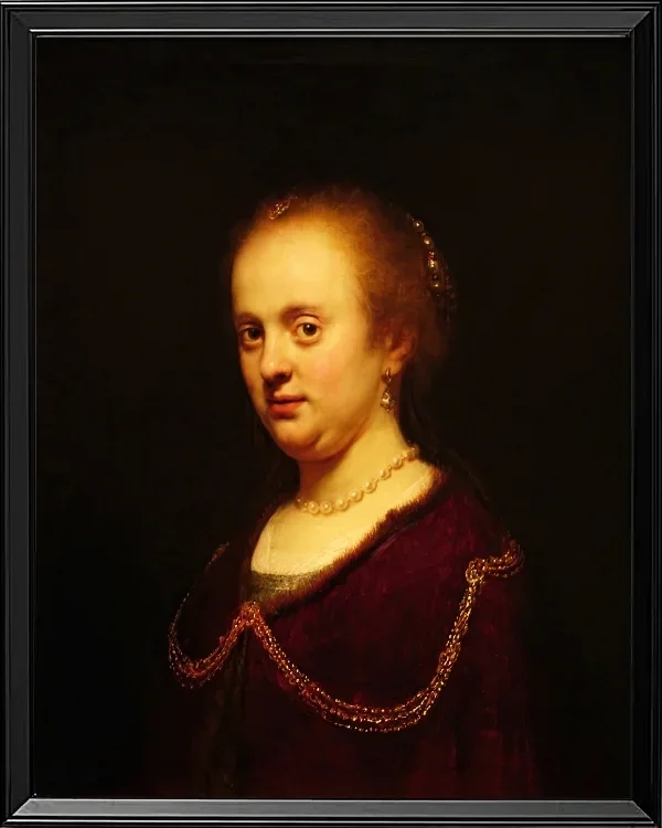 Junge Frau mit Goldkette - 1634