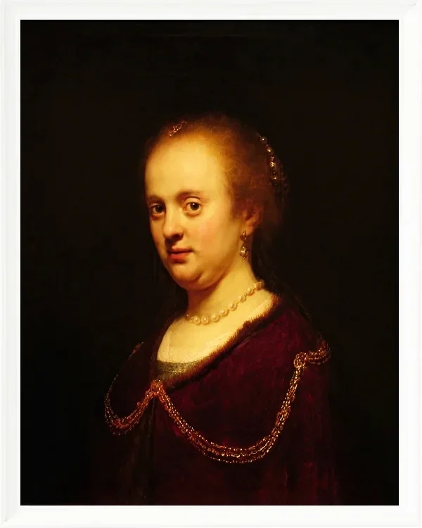 Junge Frau mit Goldkette - 1634