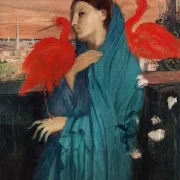 Junge Frau mit Ibis - 1860