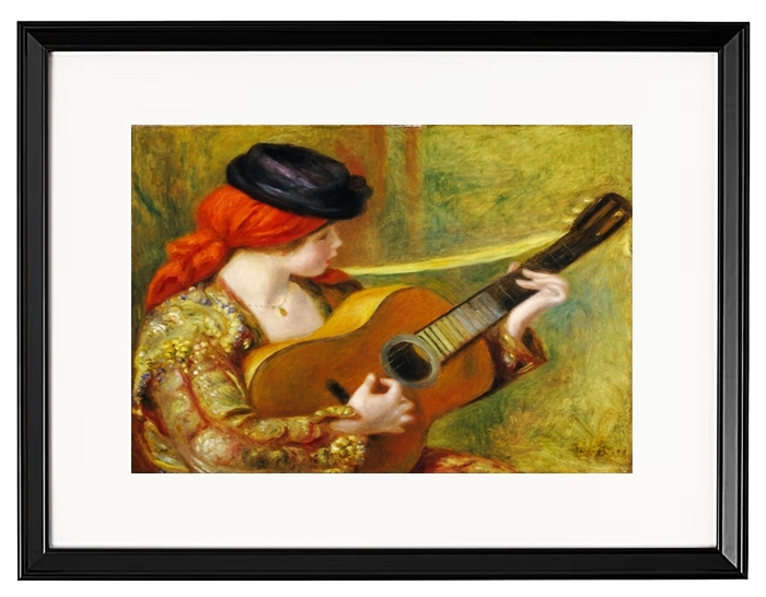 Young spanish woman with a guitar - 1898