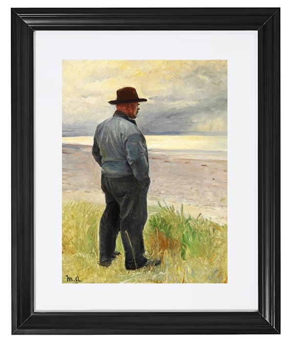 Fisherman looking out to sea -1917