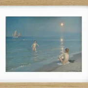 Jungen baden bei Skagen. Sommerabend - 1899