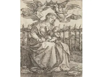 Jungfrau Maria, gekrönt von zwei Engeln – 1471