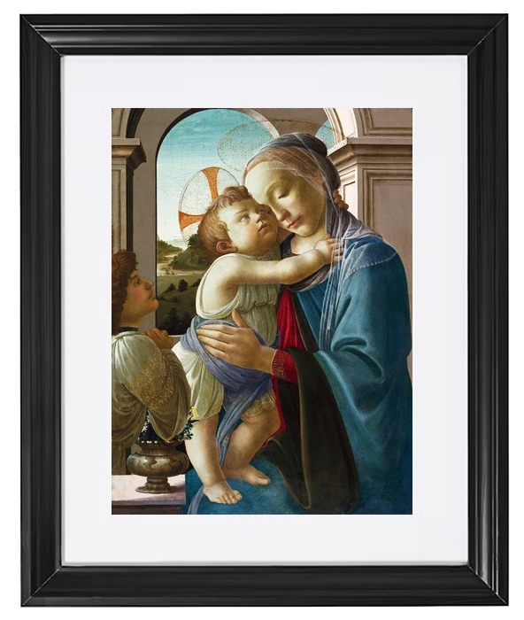 Jungfrau und Kind mit einem Engel – 1475