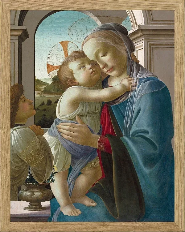 Jungfrau und Kind mit einem Engel – 1475