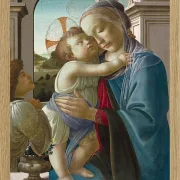 Jungfrau und Kind mit einem Engel – 1475