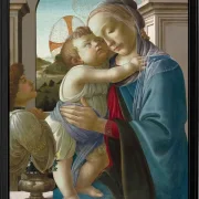 Jungfrau und Kind mit einem Engel – 1475