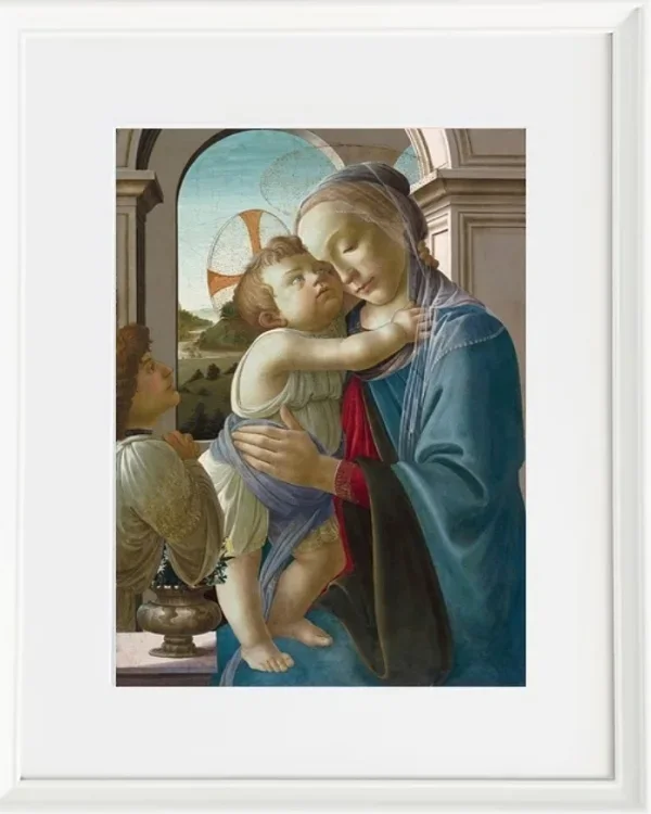 Jungfrau und Kind mit einem Engel – 1475