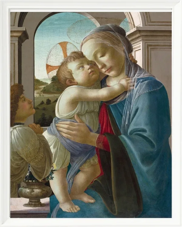 Jungfrau und Kind mit einem Engel – 1475