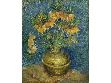 Kaiserliche Fritillarien in einer Kupfervase - 1887