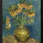 Kaiserliche Fritillarien in einer Kupfervase - 1887