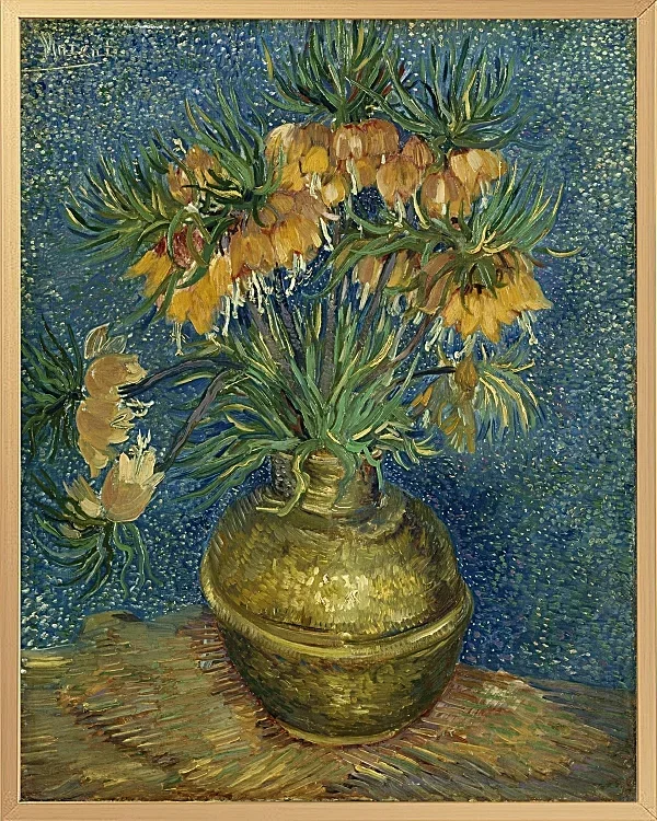 Kaiserliche Fritillarien in einer Kupfervase - 1887