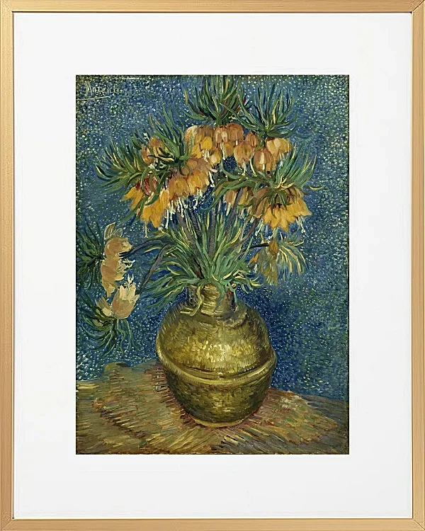 Kaiserliche Fritillarien in einer Kupfervase - 1887